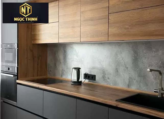 TỦ BẾP GỖ CAO CẤP - TB03